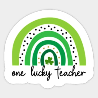 One Lucky Shamrock Teacher St Patrick’s Day Appreciation Sticker